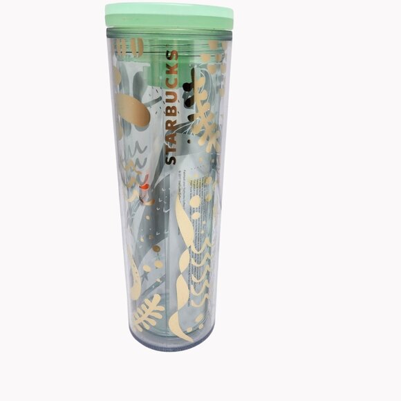 Starbucks Mermaid Scale Clear Acrylic Cold Cup Grande Tumbler 16 Fl Oz NEW - Picture 5 of 8